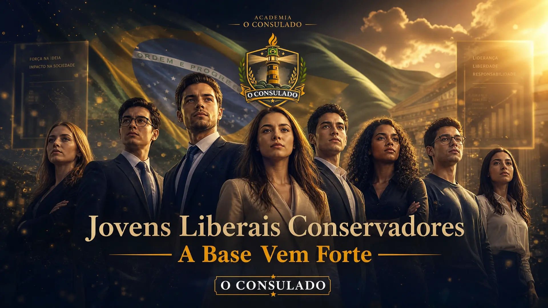 Capa do curso Jovens Liberais Conservadores — A Base Vem Forte