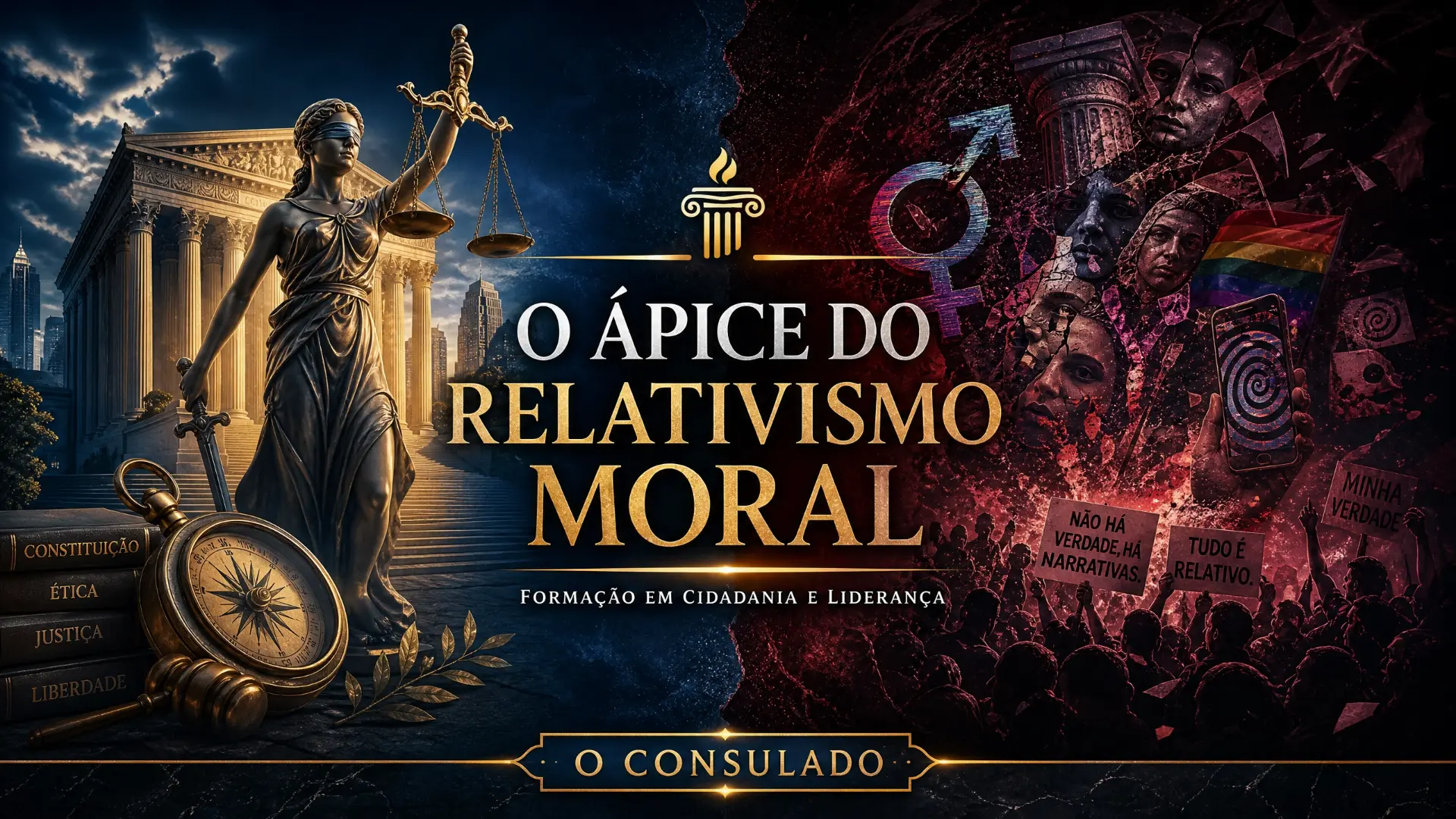Capa do curso O Ápice do Relativismo Moral — Formação em Cidadania e Liderança